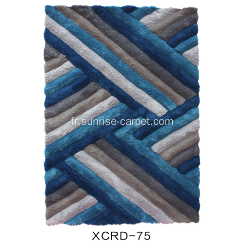 Fibre de polyester en microfibres Tapis de design 3D